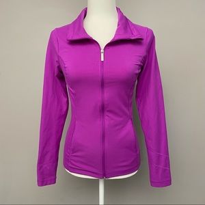Under Armour Purple All Season Gear Fitted Track Jacket Size S